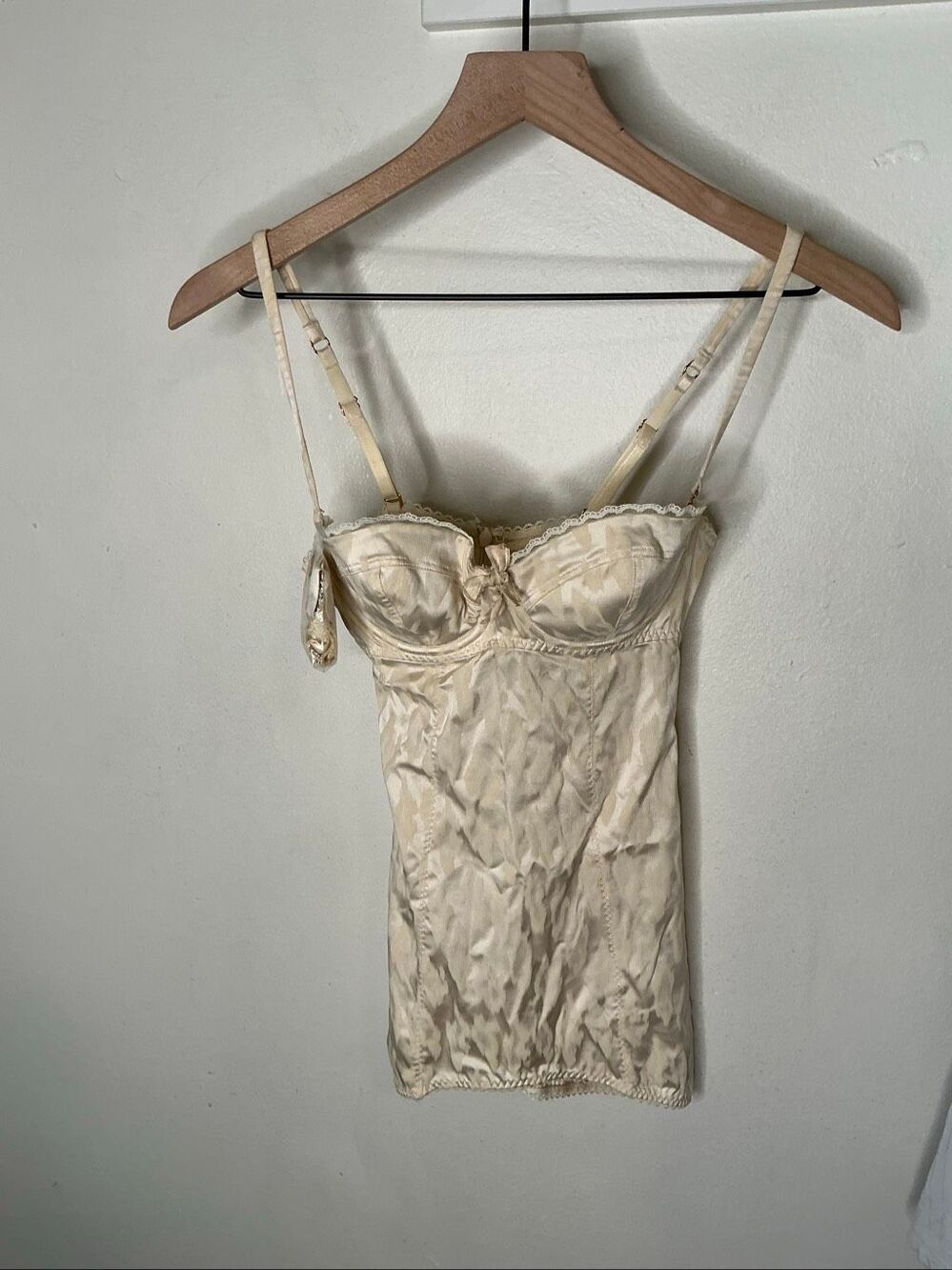 Agent Provocateur Scalloped Mini Dress | Cream in Medium